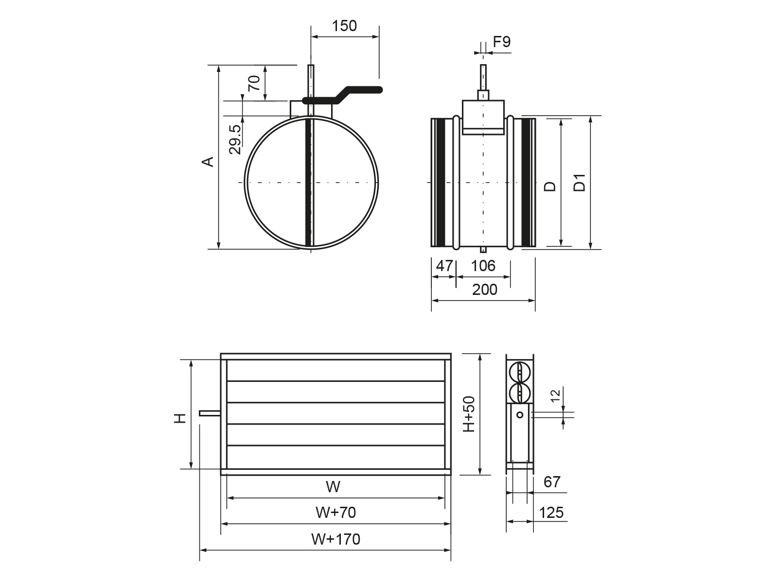 Клапан с приводом Ecoclima Pro Vent ECT VAL-T 400x200+R220